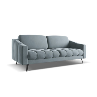 Sofa 3 places Nalu Velours Light blue