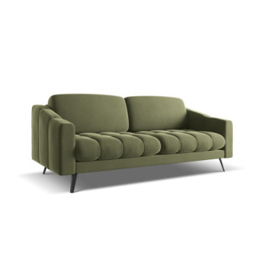 Sofa 3 places Nalu Velours Olive