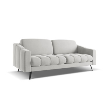 Sofa 3 places Nalu Velours Silver