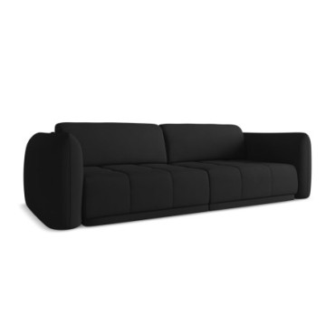 Sofa 4 places Hoku Chenille Black