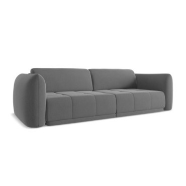 Sofa 4 places Hoku Velours Gray