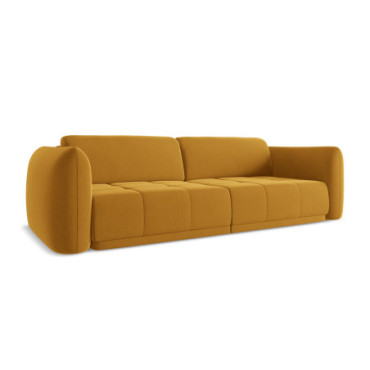 Sofa 4 places Hoku Velours Mustard