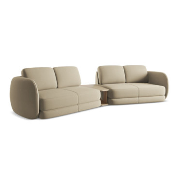 Sofa 4 places Kiana Boucle Beige