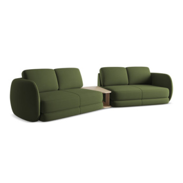 Sofa 4 places Kiana Boucle Olive