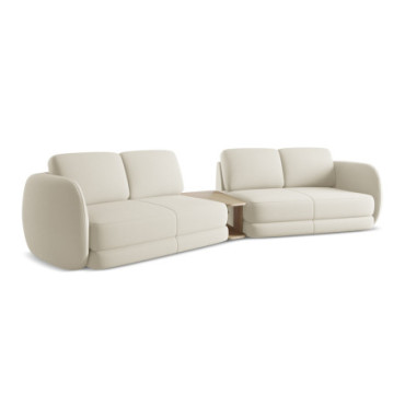 Sofa 4 places Kiana Boucle Pearl