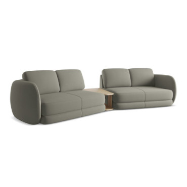 Sofa 4 places Kiana Boucle Taupe