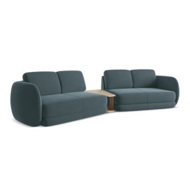 Sofa 4 places Kiana Velours Marine