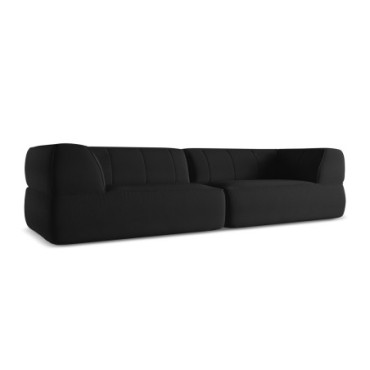 Sofa 4 places Liko Boucle Anthracite