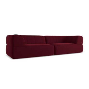 Sofa 4 places Liko Velours Burgundy