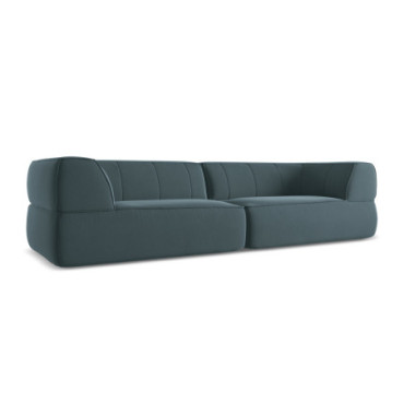 Sofa 4 places Liko Velours Marine