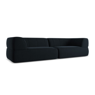 Sofa 4 places Liko Velours Royal blue