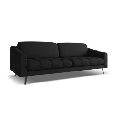 Sofa 4 places Nalu Chenille Black