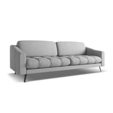 Sofa 4 places Nalu Chenille Light gray