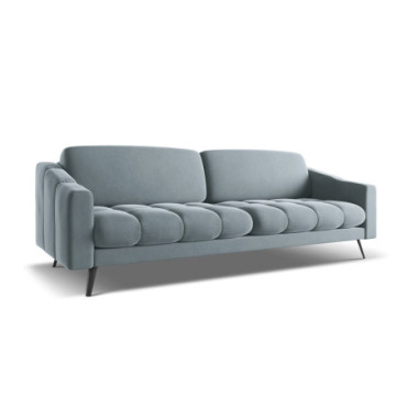 Sofa 4 places Nalu Velours Light blue