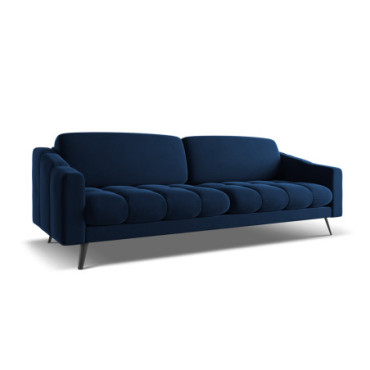 Sofa 4 places Nalu Velours Royal blue