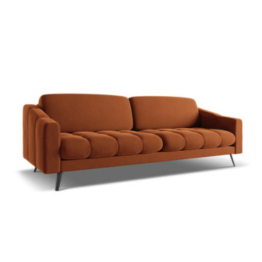 Sofa 4 places Nalu Velours Terracotta