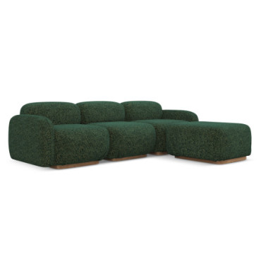 Sofa d'angle modulable Ailani Tissu Green