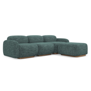 Sofa d'angle modulable Ailani Tissu Jeans