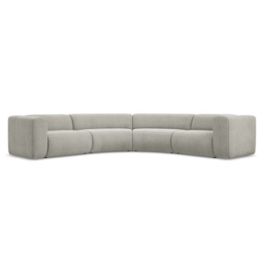 Sofa d'angle modulable Ekahi Chenille Beige