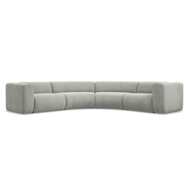 Sofa d'angle modulable Ekahi Chenille Taupe