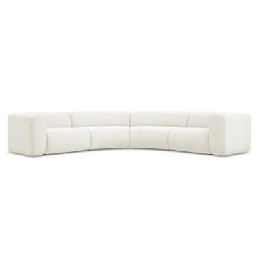 Sofa d'angle modulable Ekahi Chenille White