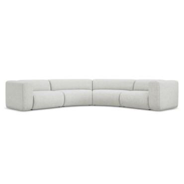 Sofa d'angle modulable Ekahi Tissu Beige