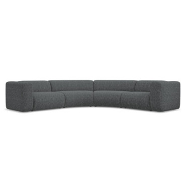 Sofa d'angle modulable Ekahi Tissu Graphite