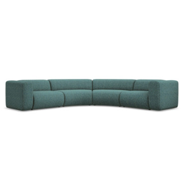 Sofa d'angle modulable Ekahi Tissu Marine