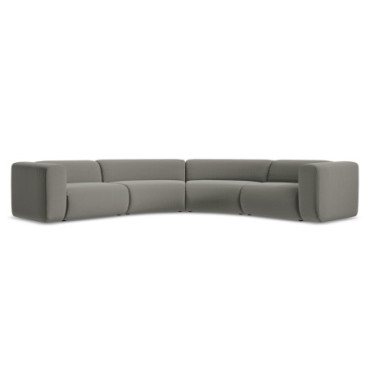 Sofa d'angle modulable Ekahi Velours Elephant