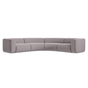 Sofa d'angle modulable Ekahi Velours Lavender