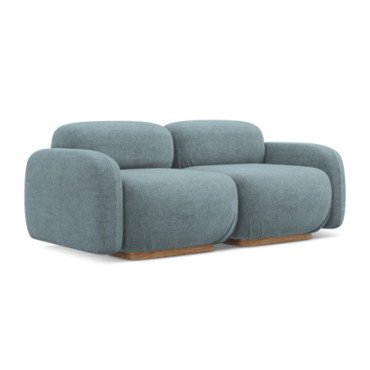 Sofa modulable 3 places Ailani Boucle Jeans