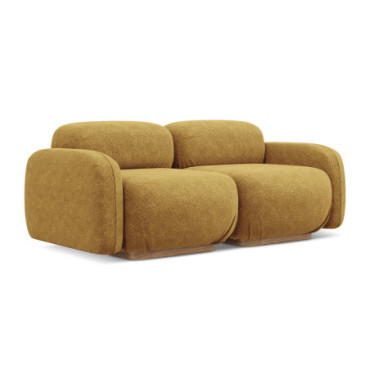 Sofa modulable 3 places Ailani Chenille Mustard