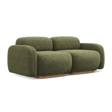 Sofa modulable 3 places Ailani Chenille Olive