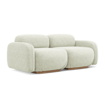 Sofa modulable 3 places Ailani Chenille White