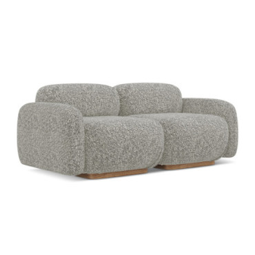 Sofa modulable 3 places Ailani Tissu Dark beige