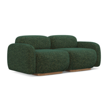 Sofa modulable 3 places Ailani Tissu Green