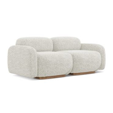 Sofa modulable 3 places Ailani Tissu Light beige