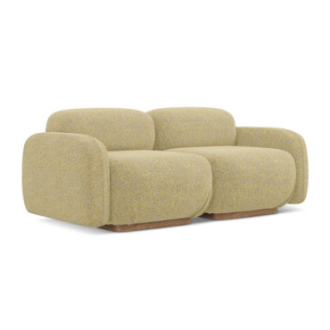 Sofa modulable 3 places Ailani Tissu Mustard