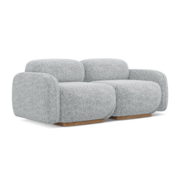 Sofa modulable 3 places Ailani Tissu Silver