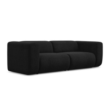 Sofa modulable 3 places Ekahi Chenille Black