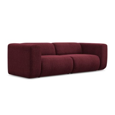 Sofa modulable 3 places Ekahi Chenille Claret