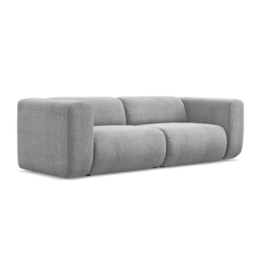 Sofa modulable 3 places Ekahi Chenille Light gray