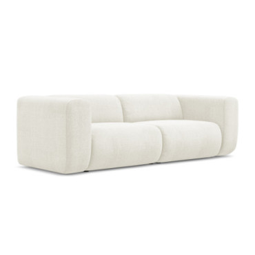 Sofa modulable 3 places Ekahi Chenille White