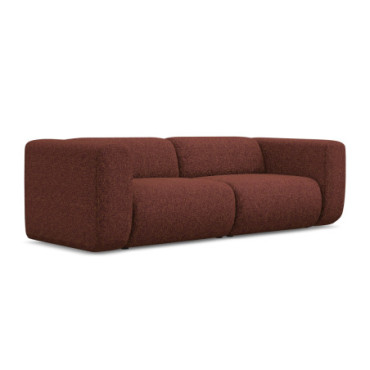 Sofa modulable 3 places Ekahi Tissu Burgundy