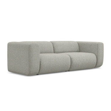 Sofa modulable 3 places Ekahi Tissu Light gray