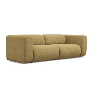 Sofa modulable 3 places Ekahi Tissu Mustard