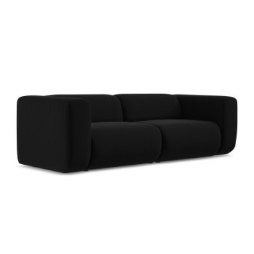 Sofa modulable 3 places Ekahi Velours Black