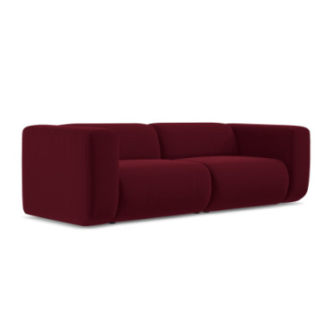 Sofa modulable 3 places Ekahi Velours Burgundy