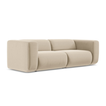 Sofa modulable 3 places Ekahi Velours Light beige