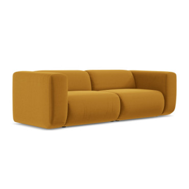 Sofa modulable 3 places Ekahi Velours Mustard